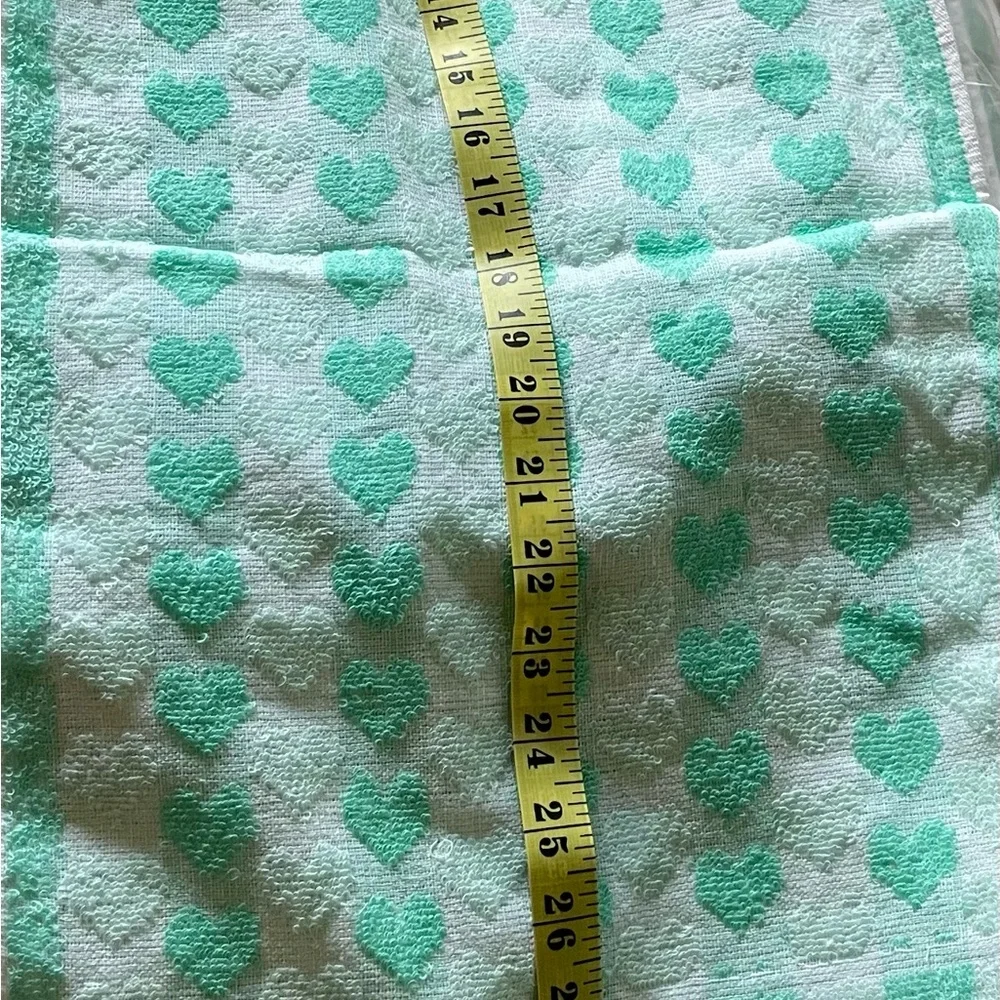 Beautiful NWOT hand towel 13”X30”, set of 12, 3 pink, blue, yellow, and green!
